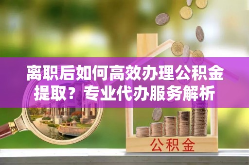 顺德离职后如何高效办理公积金提取？专业代办服务解析
