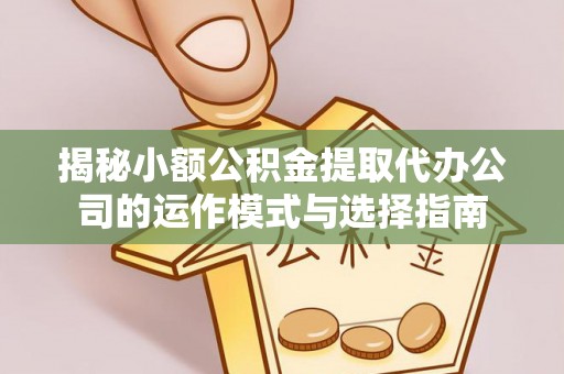 顺德揭秘小额公积金提取代办公司的运作模式与选择指南