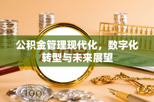 顺德公积金管理现代化，数字化转型与未来展望