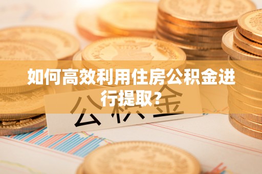 顺德如何高效利用住房公积金进行提取？