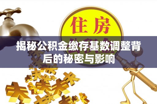 顺德揭秘公积金缴存基数调整背后的秘密与影响